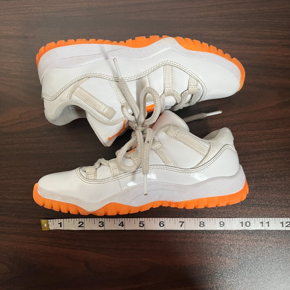 Nike Air Jordan 11 Retro Low PS Shoes 'Bright Citrus' DJ4328-139 Youth Size 2Y - Picture 7 of 8